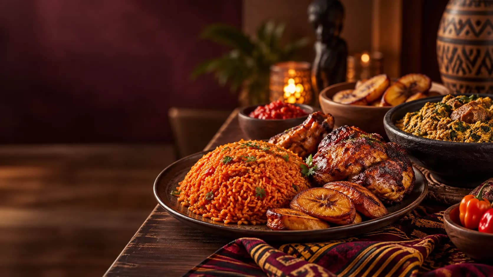 West African food from African Restaurant Estonia